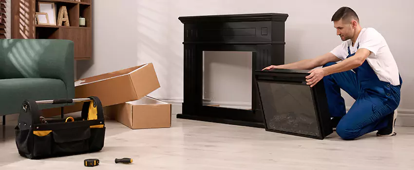 Old Rusted Metal Fireplace Repair And Replacement in Clinton, MS