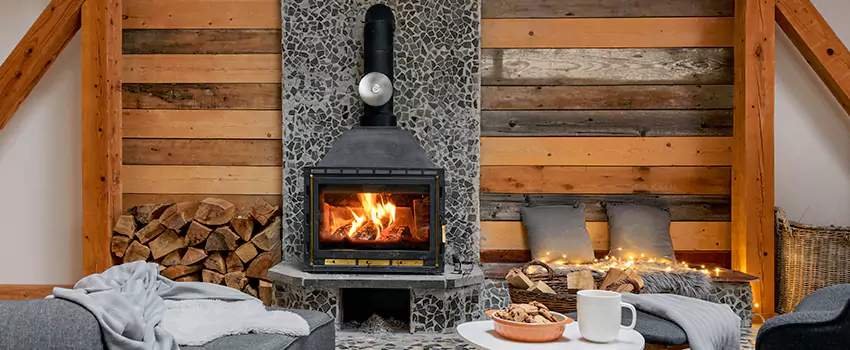 Thelin Hearth Products Direct Vent Gas Stove Fireplace Inspection in Clinton, Mississippi